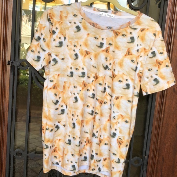 Linzi Yong Shiba Inu dog tee shirt - Picture 1 of 8
